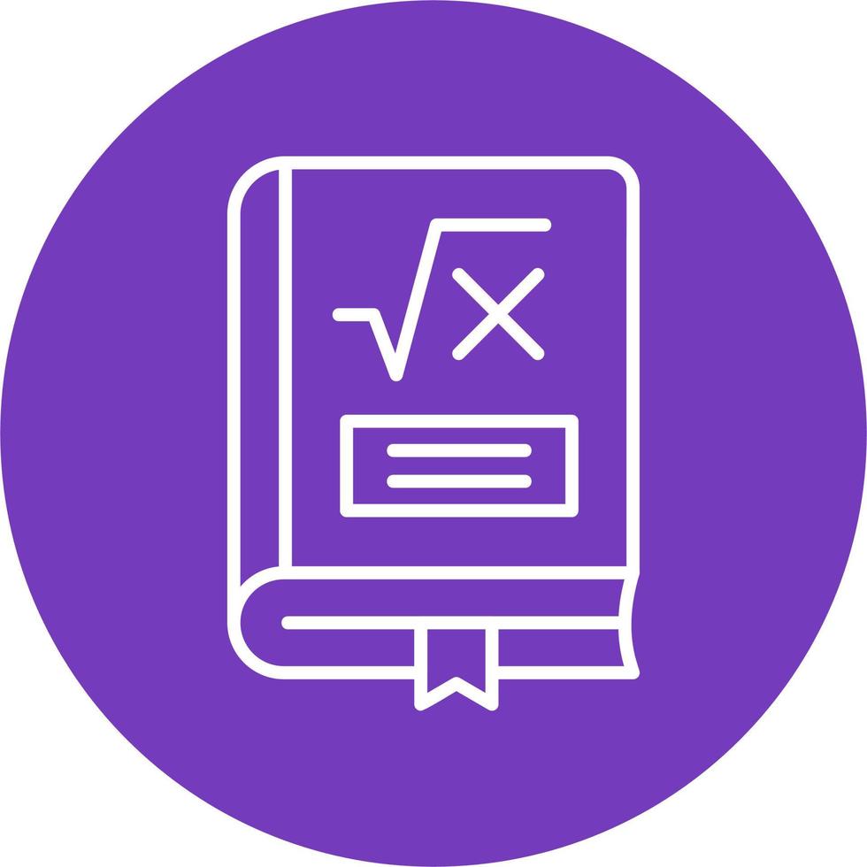 Maths Book Vector Icon
