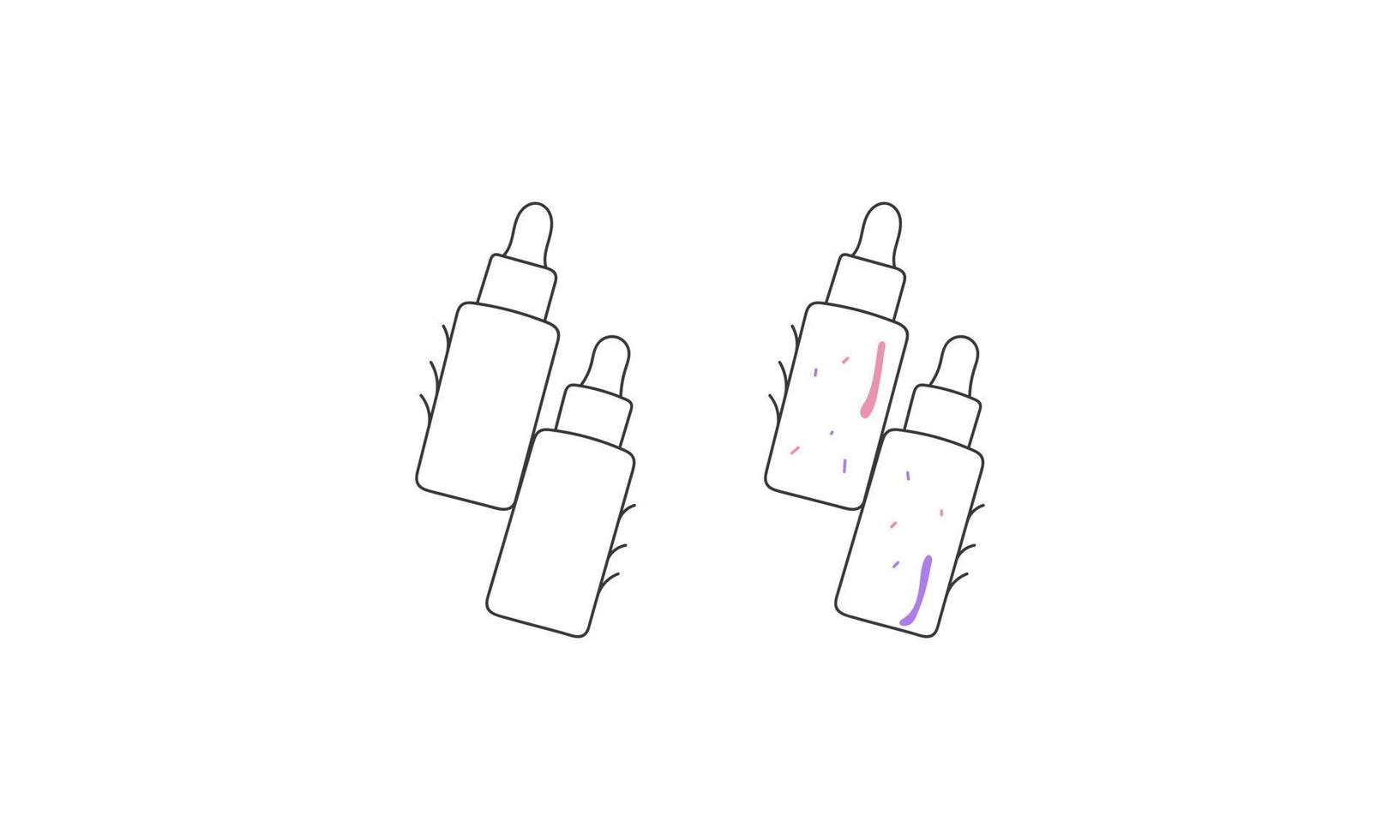 Dropper line art design vector. vector