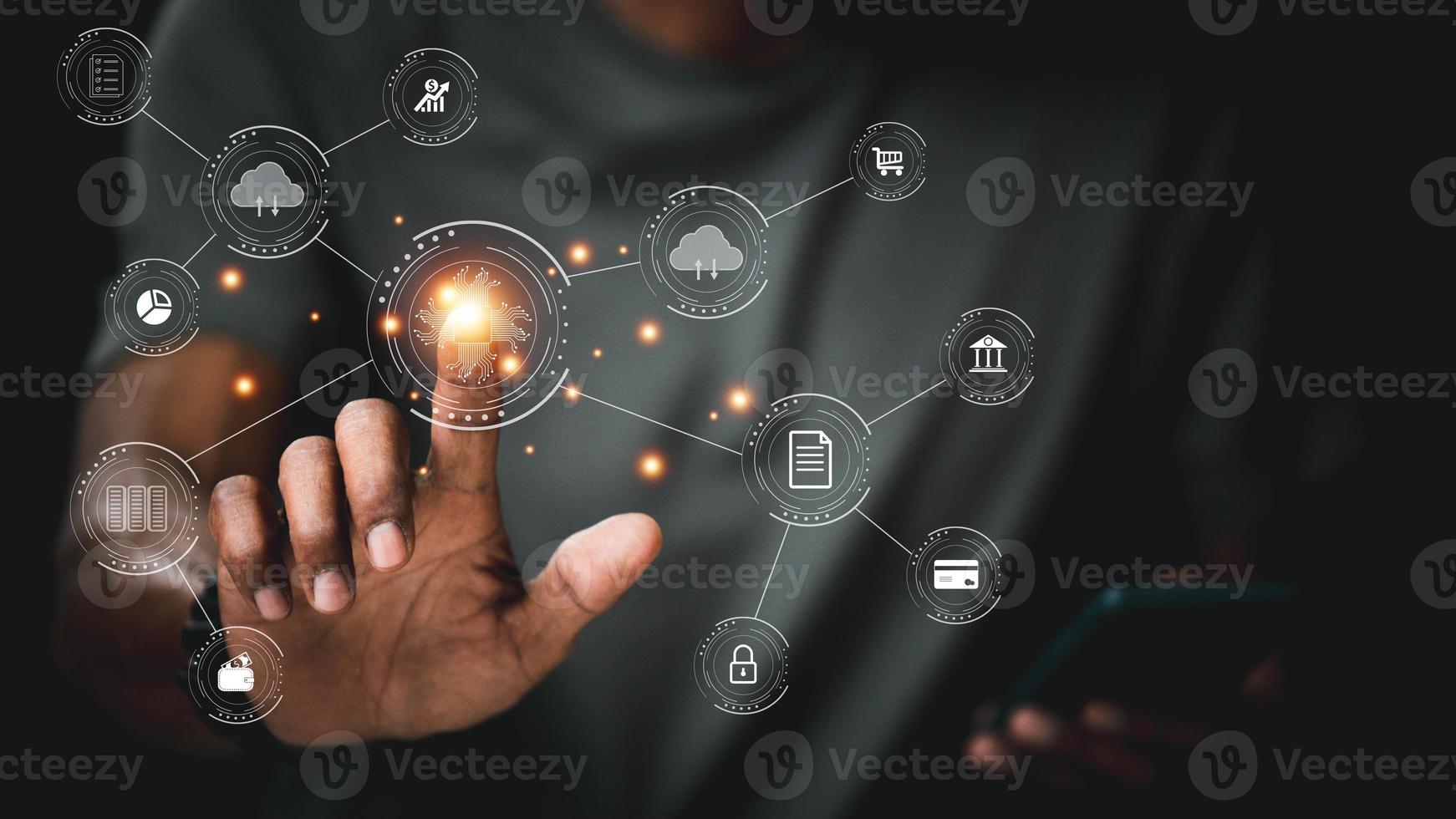 Digital Finance Protection Management, Internet of Things, Emerging Technologies, Big Data and Business Process Strategies, Automation, Customer Service Management, Cloud Computing photo