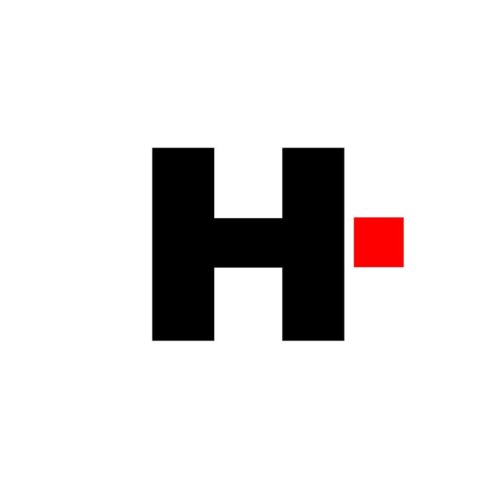 H company name initial letter icon. H monogram icon. vector