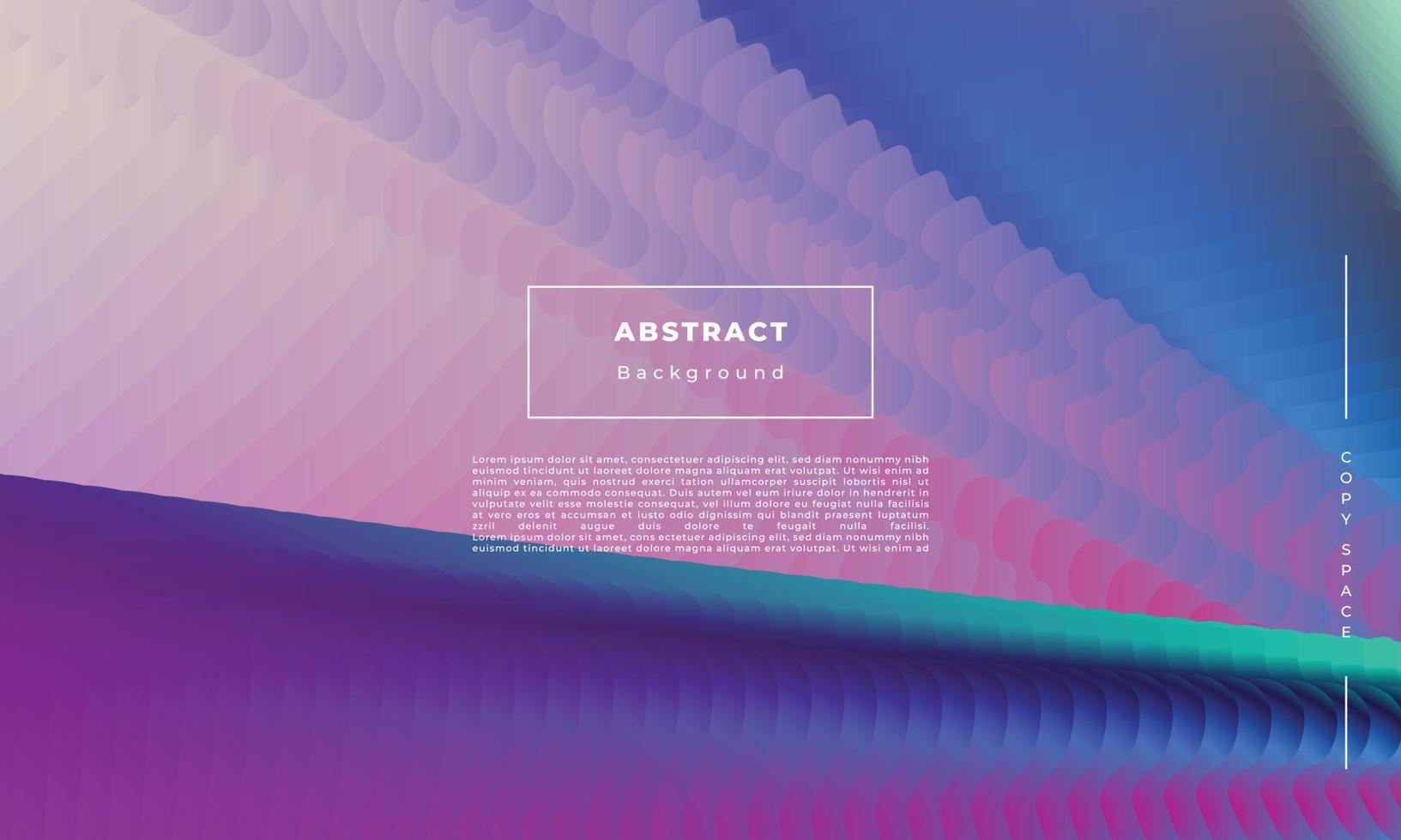 Colorful and abstract background template copy space for poster, banner, landing page, flyer, brochure, or cover vector