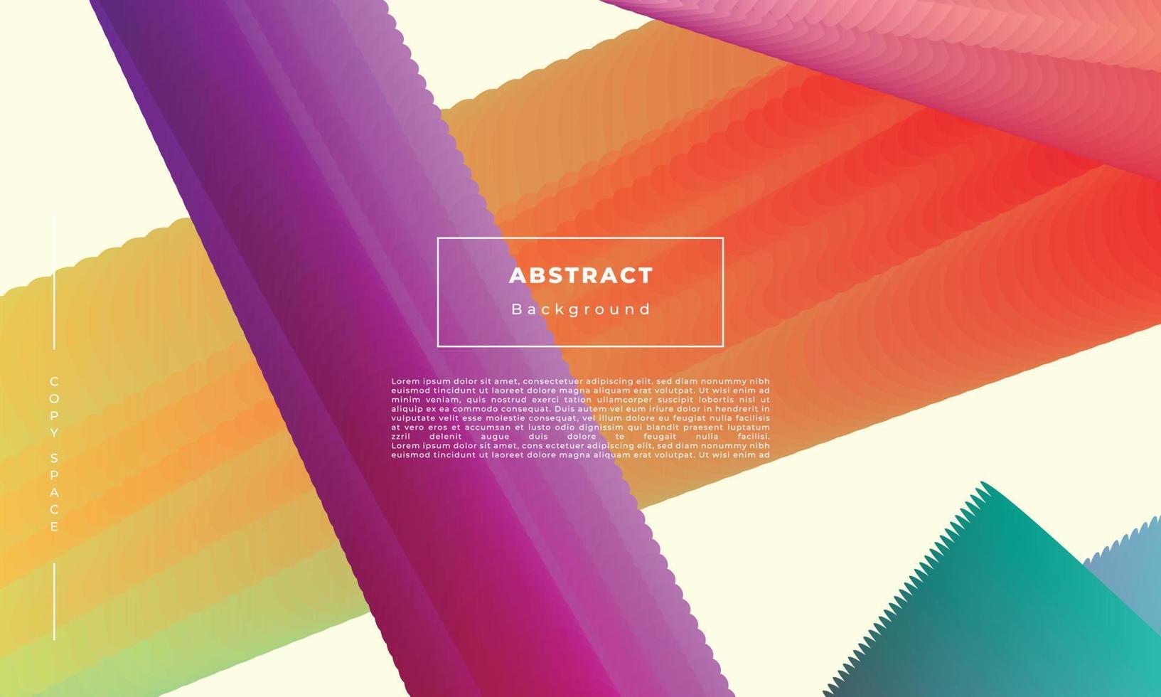 Colorful and abstract background template copy space for poster, banner, landing page, flyer, brochure, or cover vector