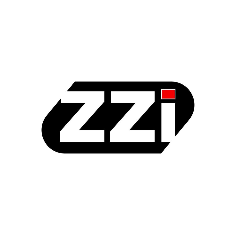 ZZI company name initial letters monogram. ZZI icon. vector