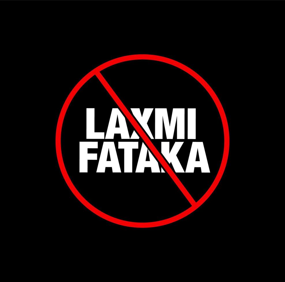 Laxmi Fataka banned vector icon. No Laxmi Fataka icon.