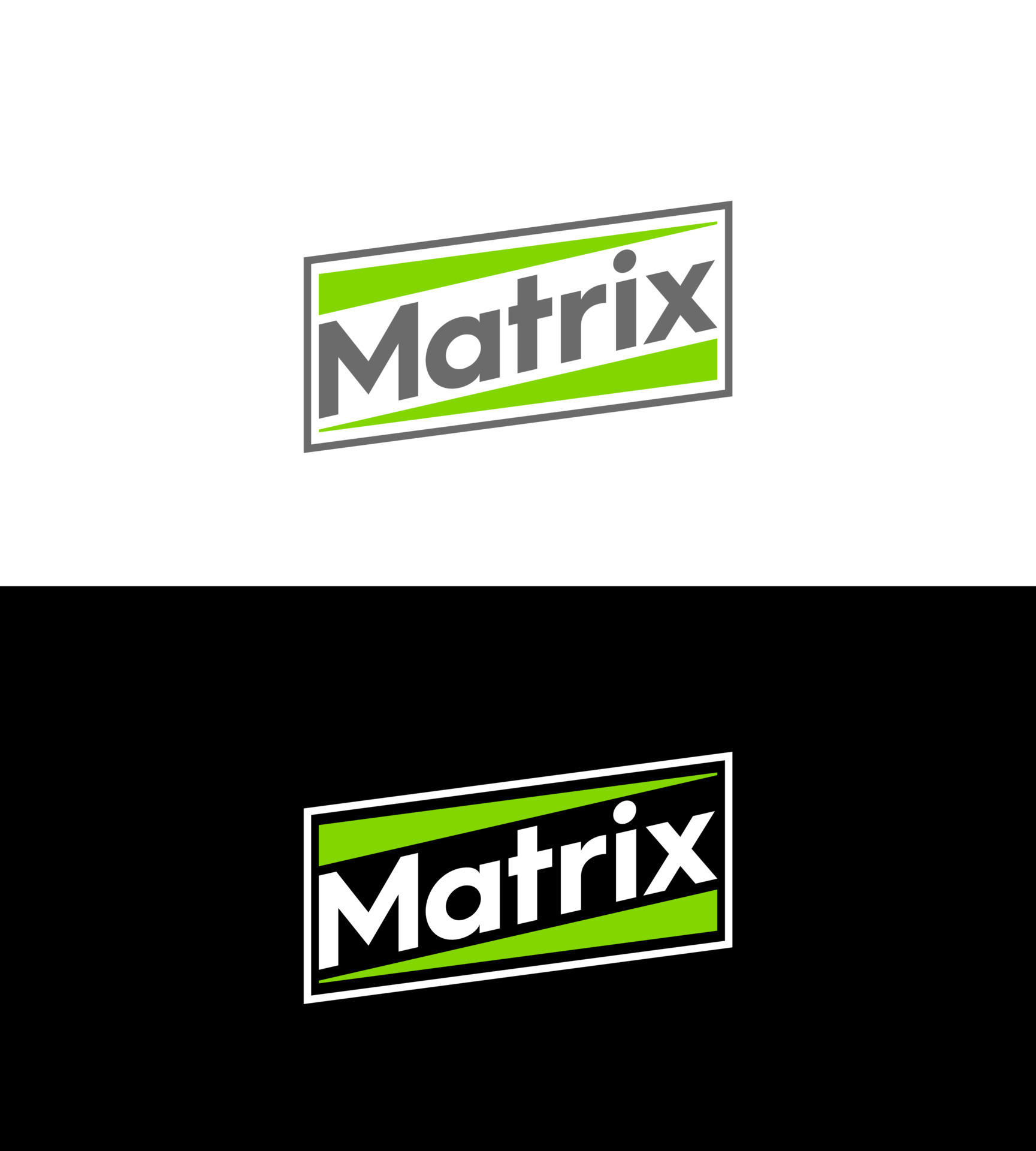 Matrix brand logo. Matrix typography monogram. 20291080 Vector Art at