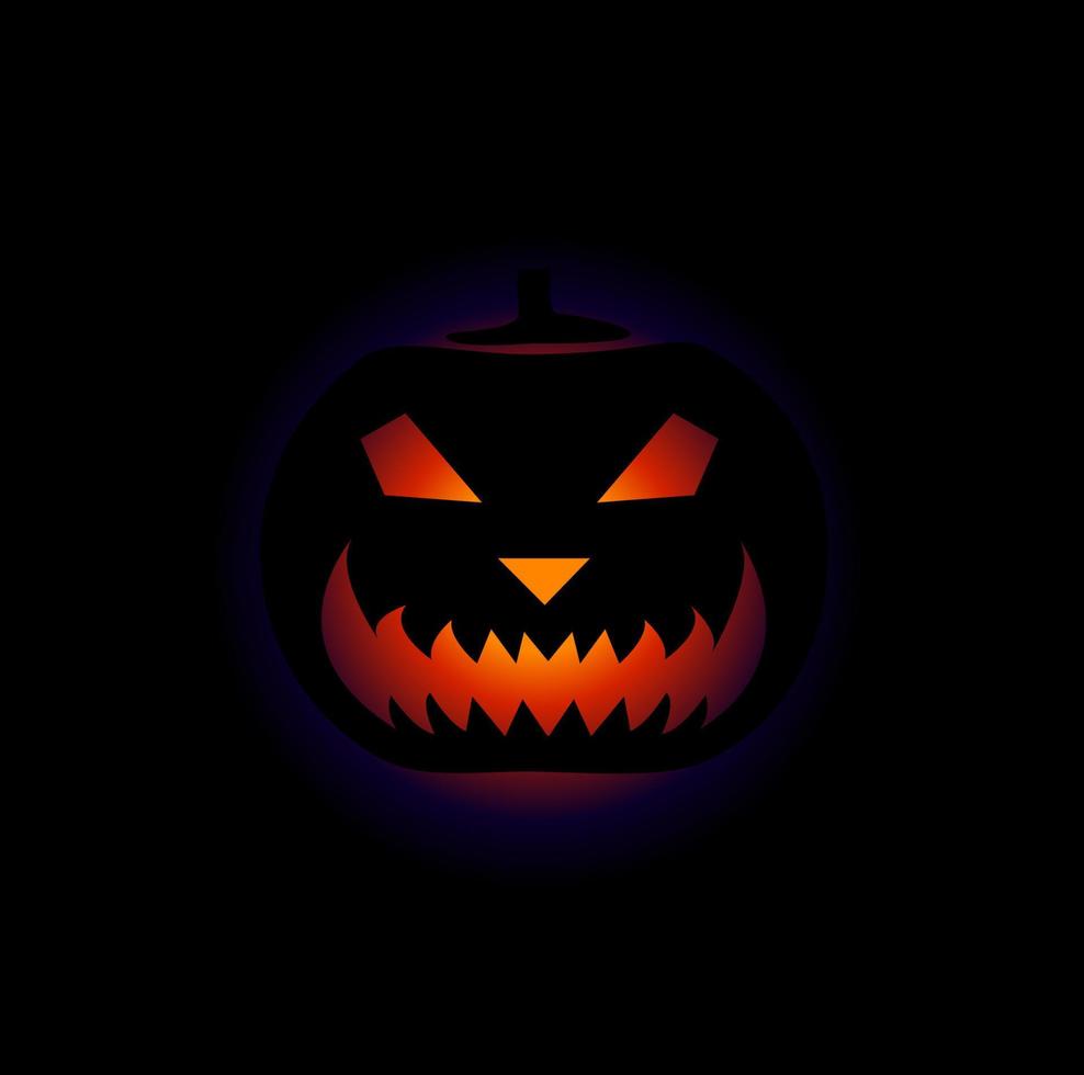 Halloween pumpkin vector icon. Halloween pumpkin background.