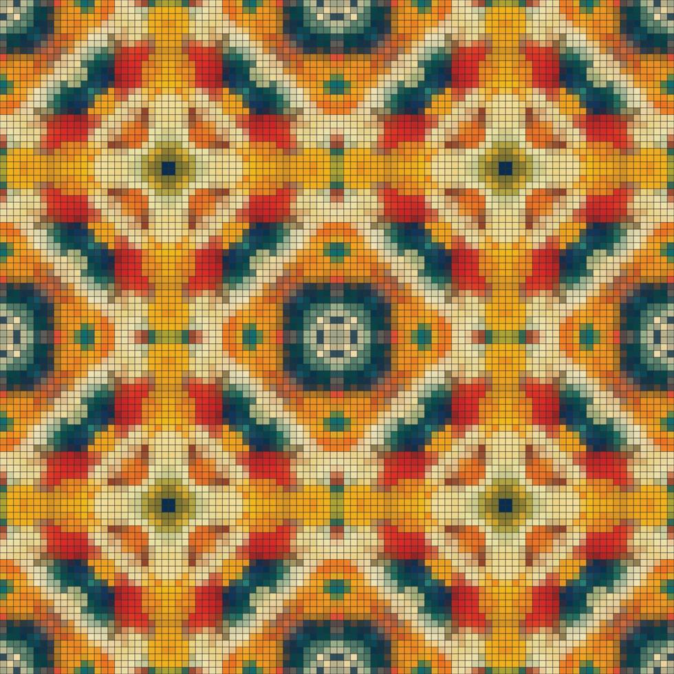 Ethnic boho seamless pattern. Traditional ornament. Folk motif. Textile rapport. vector