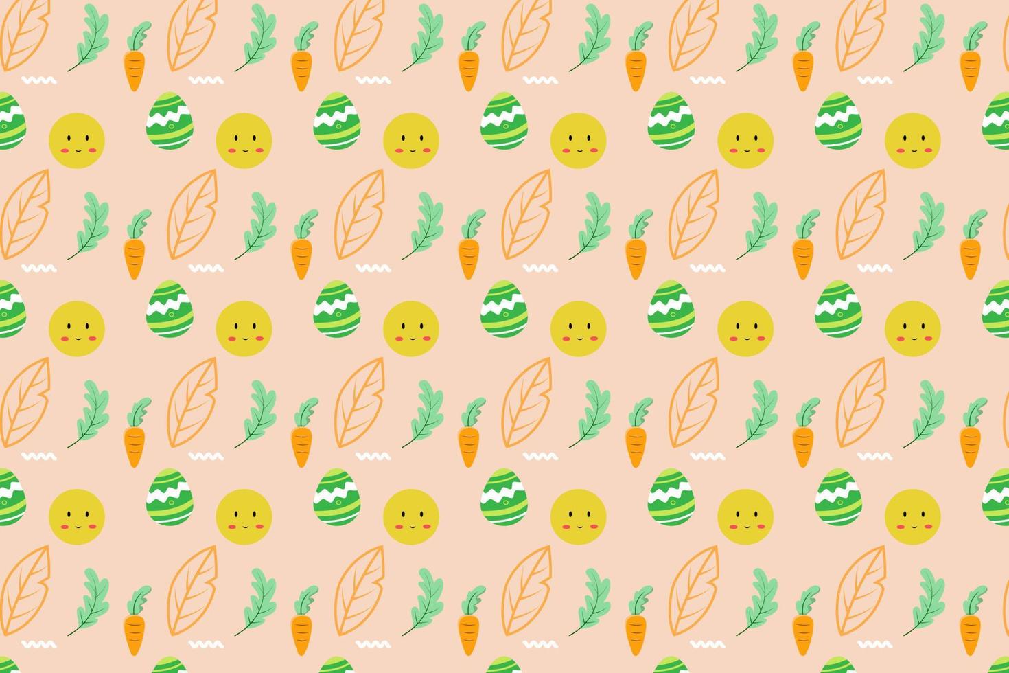 Trendy Cute bunny easter Element seamless pattern with decorative eggs. Easter holiday Pastel background for website, printing on fabric, gift wrap and wallpapers vector