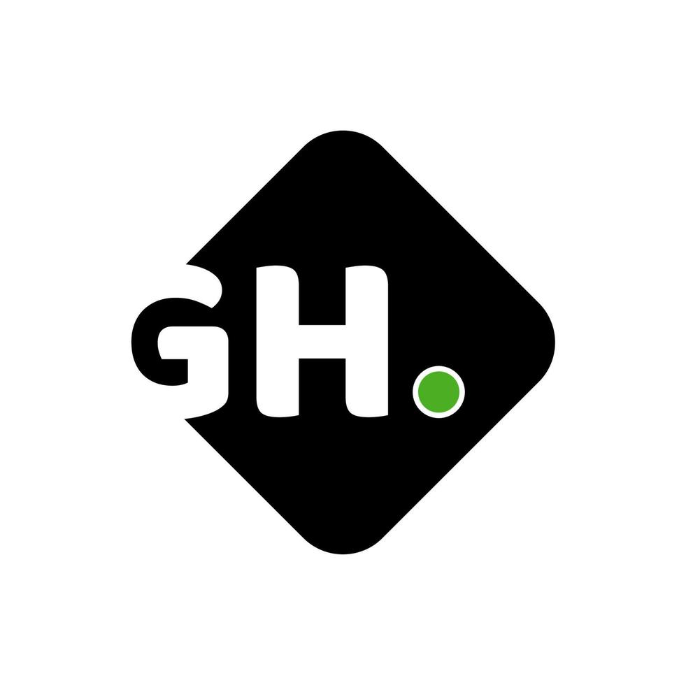 gh empresa nombre inicial letras monograma. hg icono. vector
