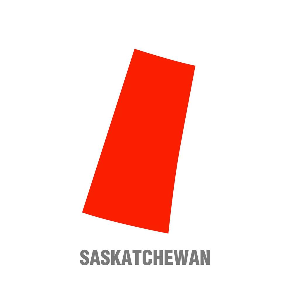 Saskatchewan vector gráfico mapa Arte. Saskatchewan mapa.