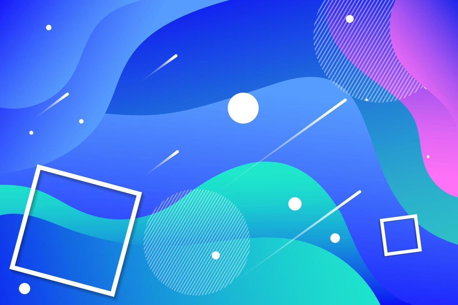 Modern Background Futuristic Gradient Fluid poster cover with modern color. Light Blue abstract geometrical Line template with blend shapes vector