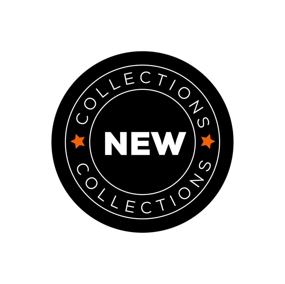 New collections monogram. New collections typography. vector