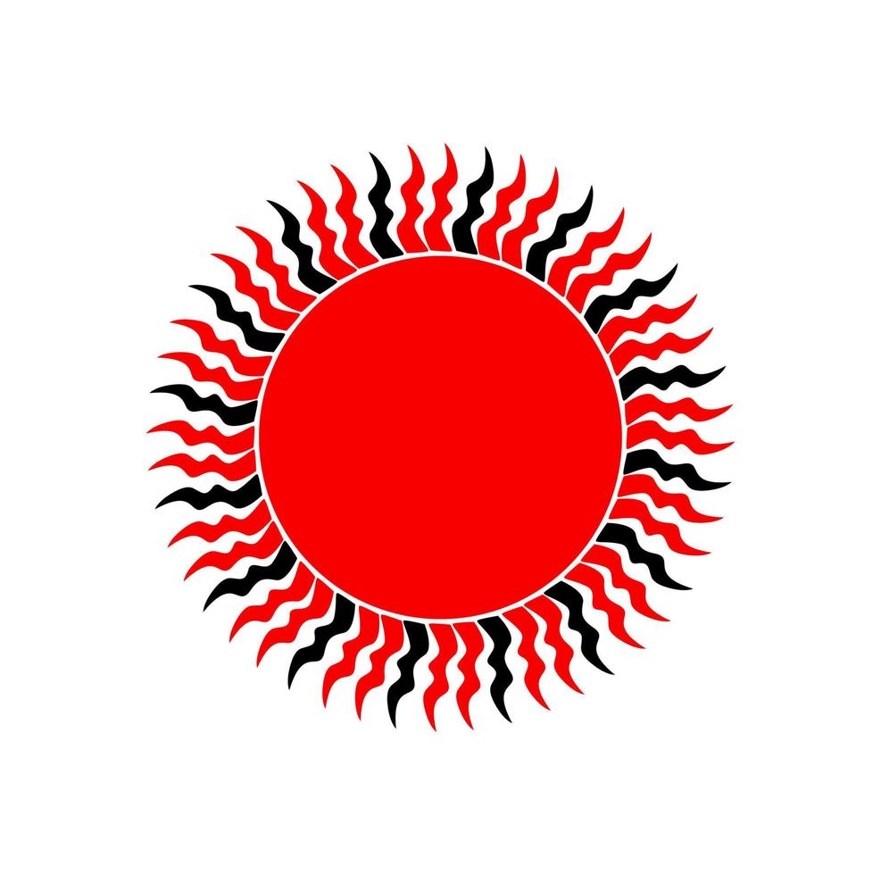 Red Sun vector icon. Suryanarayana red symbol. 20291277 Vector Art at
