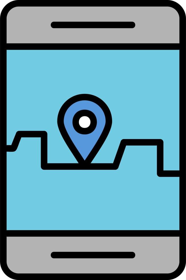 Smartphone Gps Vector Icon