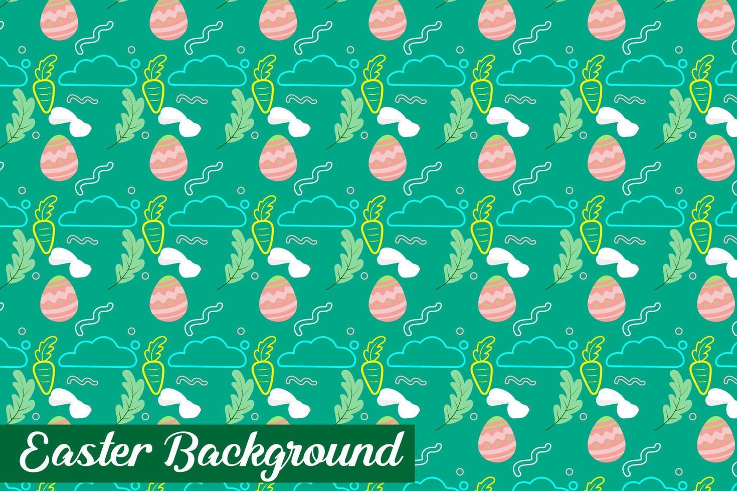 seamless pattern for easter on a white background. Easter eggs, branches, flowers in Spring holiday background for printing on fabric, paper for scrapbooking, gift wrap and wallpapers. vector