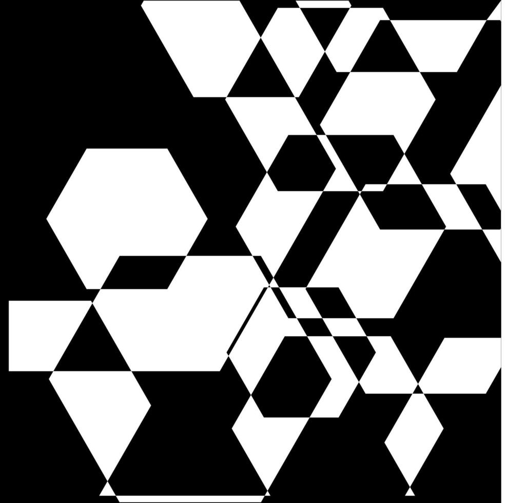 Hexagons overlapped vector background. Hexagons abstract background.