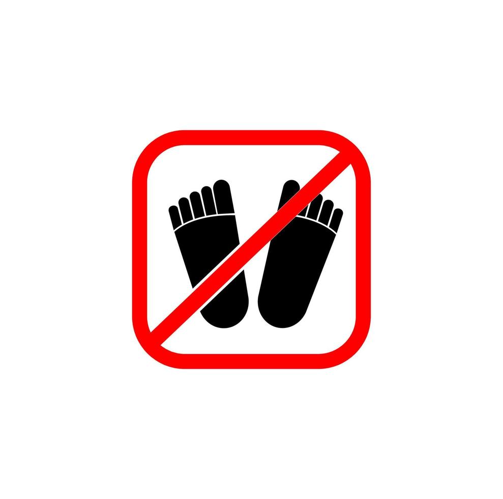Don't stand here icon. Not allow to stand here symbol. vector