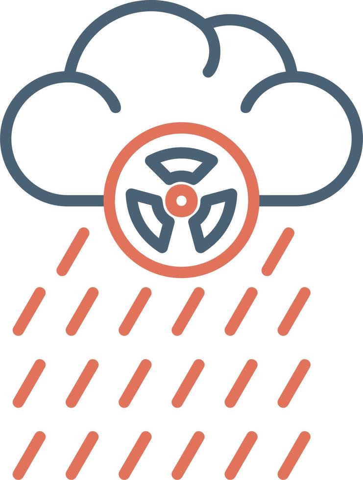 icono de vector de lluvia ácida