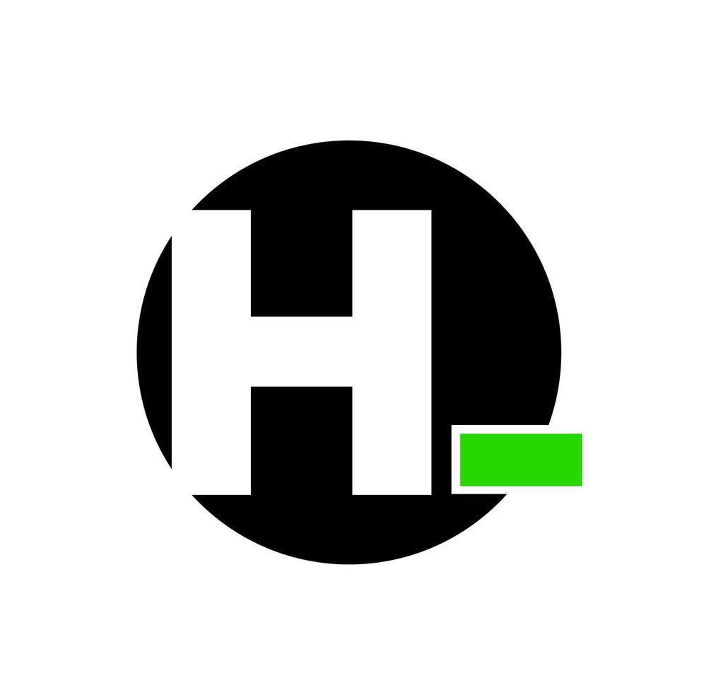 h empresa nombre inicial letra monograma vector. h icono. vector