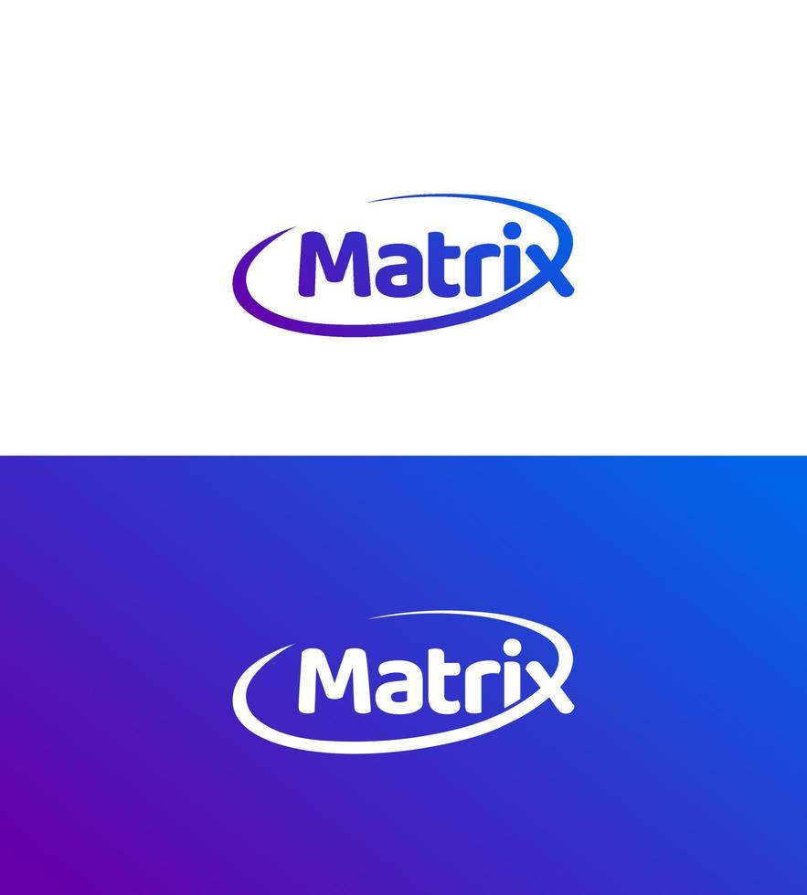 Matrix team logo. Matrix company logo vector. vector