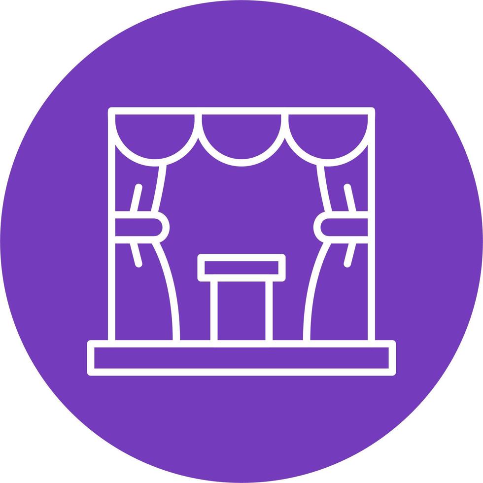 Stage Vector Icon