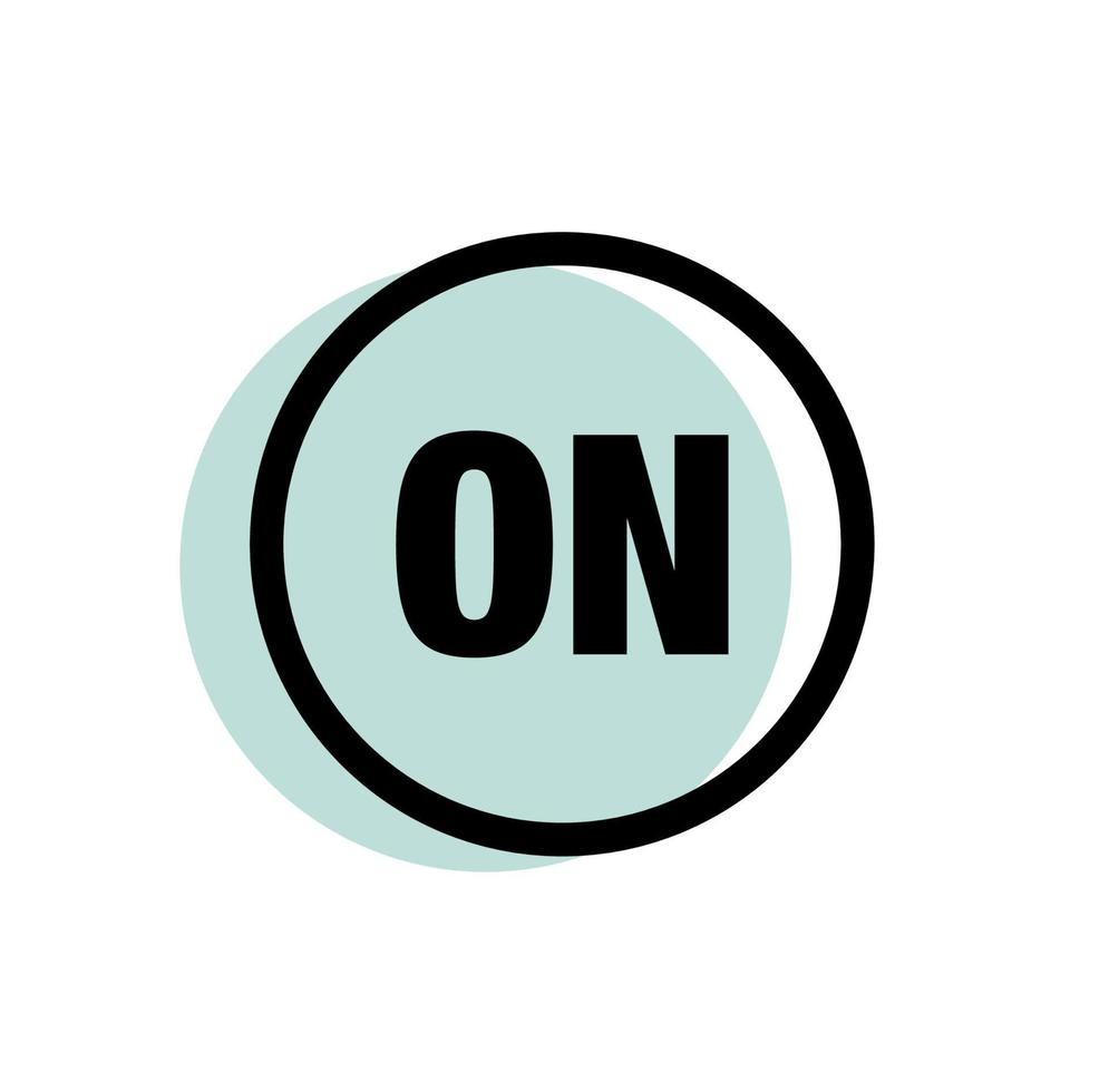 on button vector icon. on illustration button.