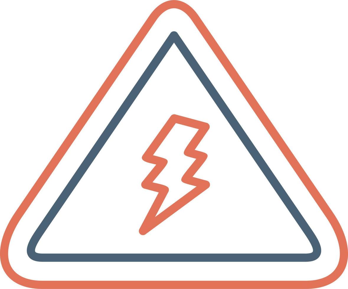 Electrical Danger Sign Vector Icon