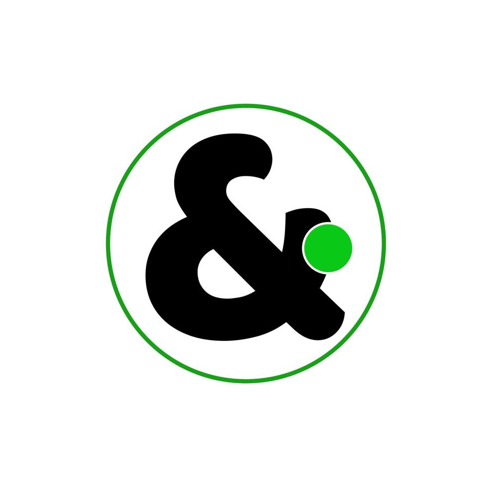 'And' vector icon. 'And' ampersand vector icon.