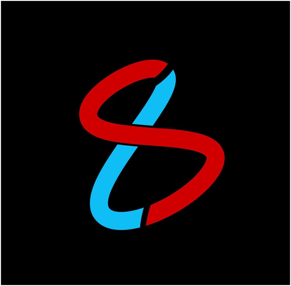 SL letters with infinity symbol. SL letters icon and infinite. vector