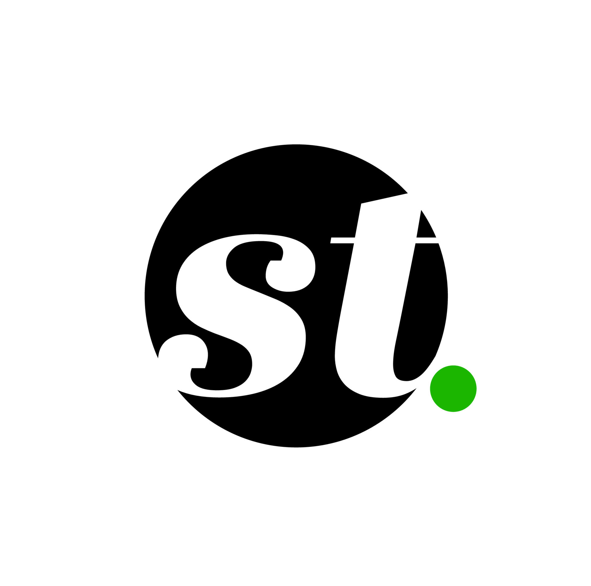 St company name initial letters icon st round monogram 20292028