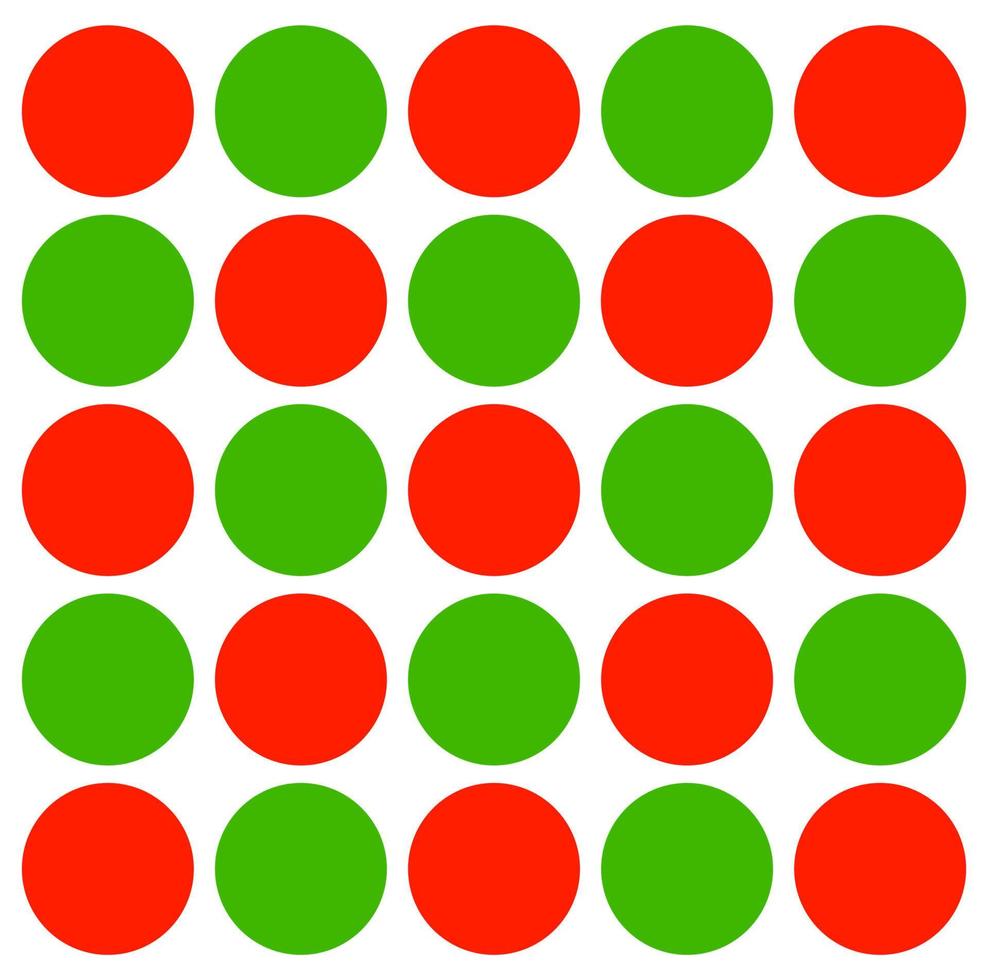 Red green dots vector background. Red green doted background.