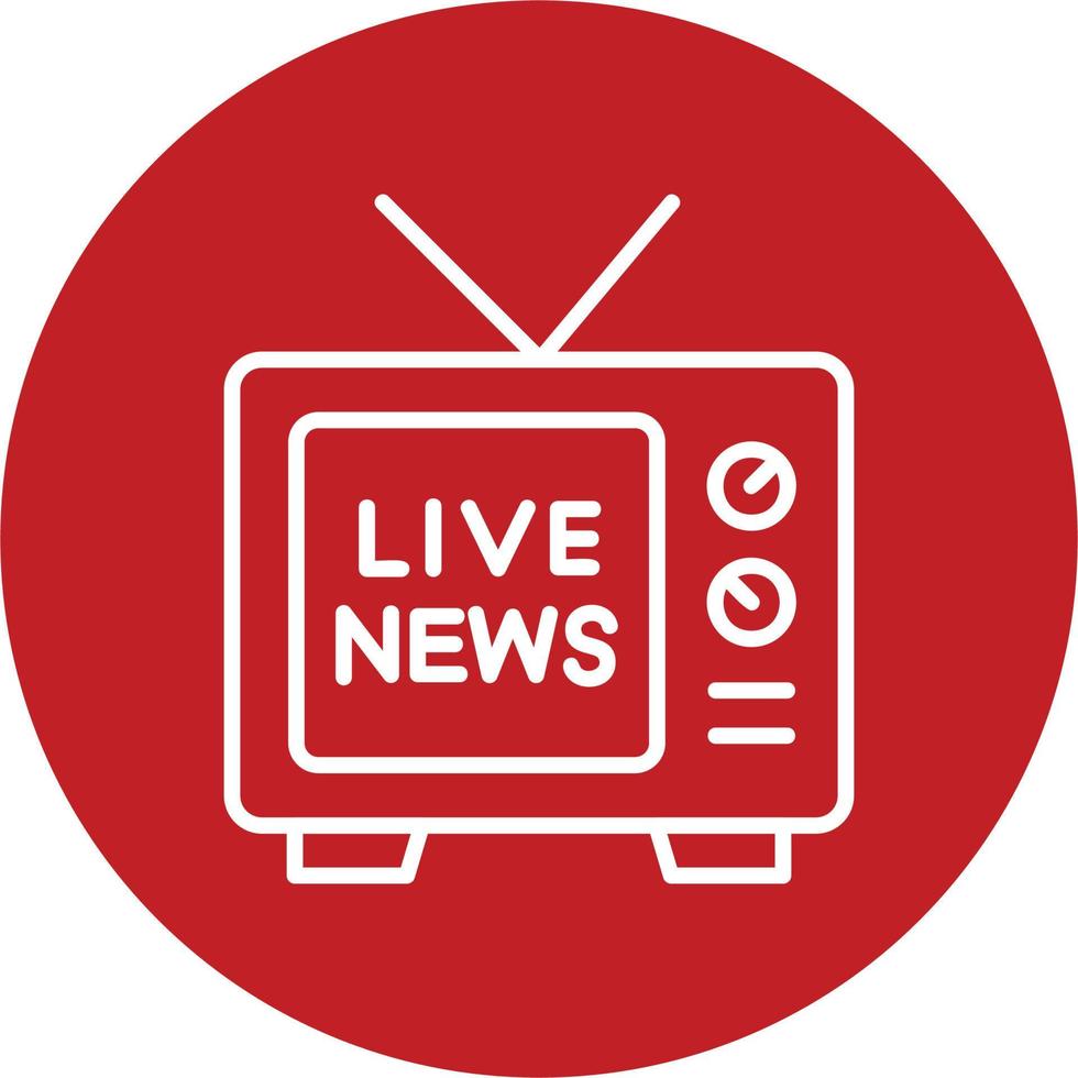 Live News Vector Icon