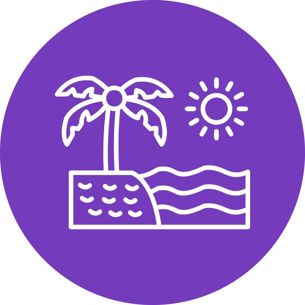 Beach Vector Icon