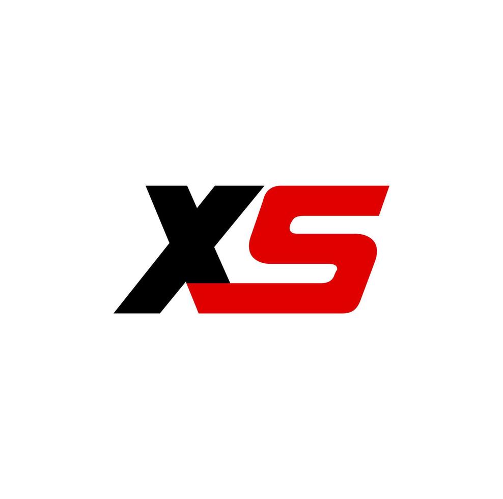 XS company name typography icon. XS letters symbol. vector