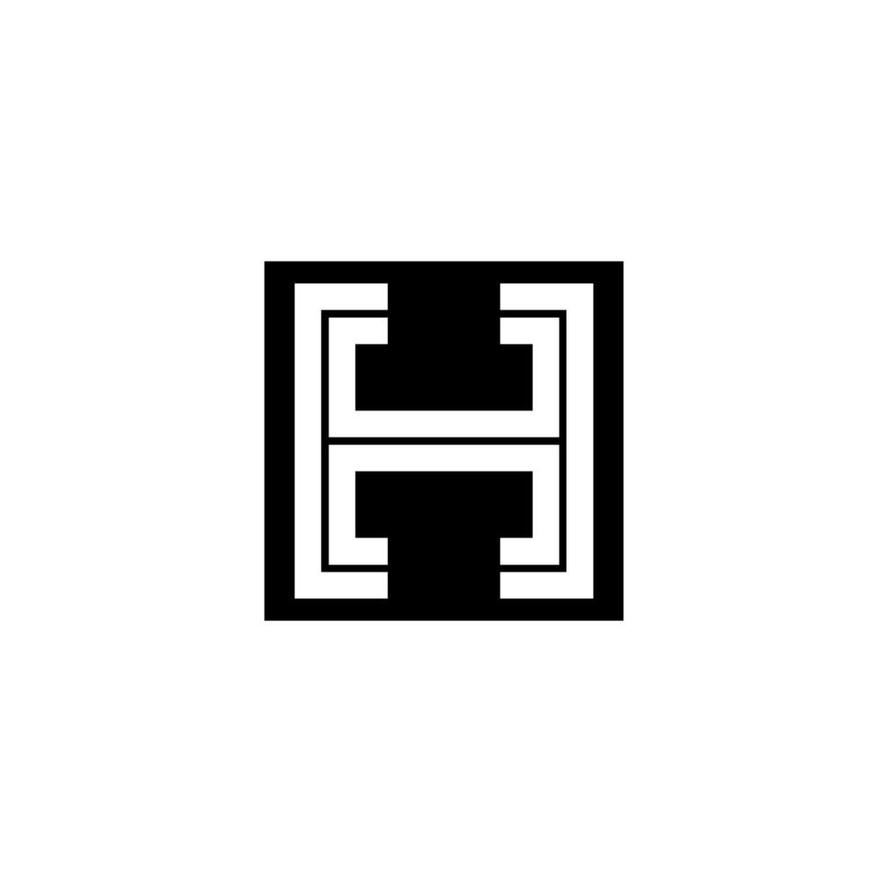 H company name initial letters icon. H monogram. vector