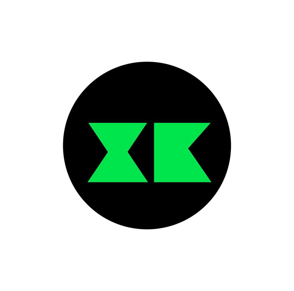 xk empresa nombre inicial letras icono. xk letras monograma. vector
