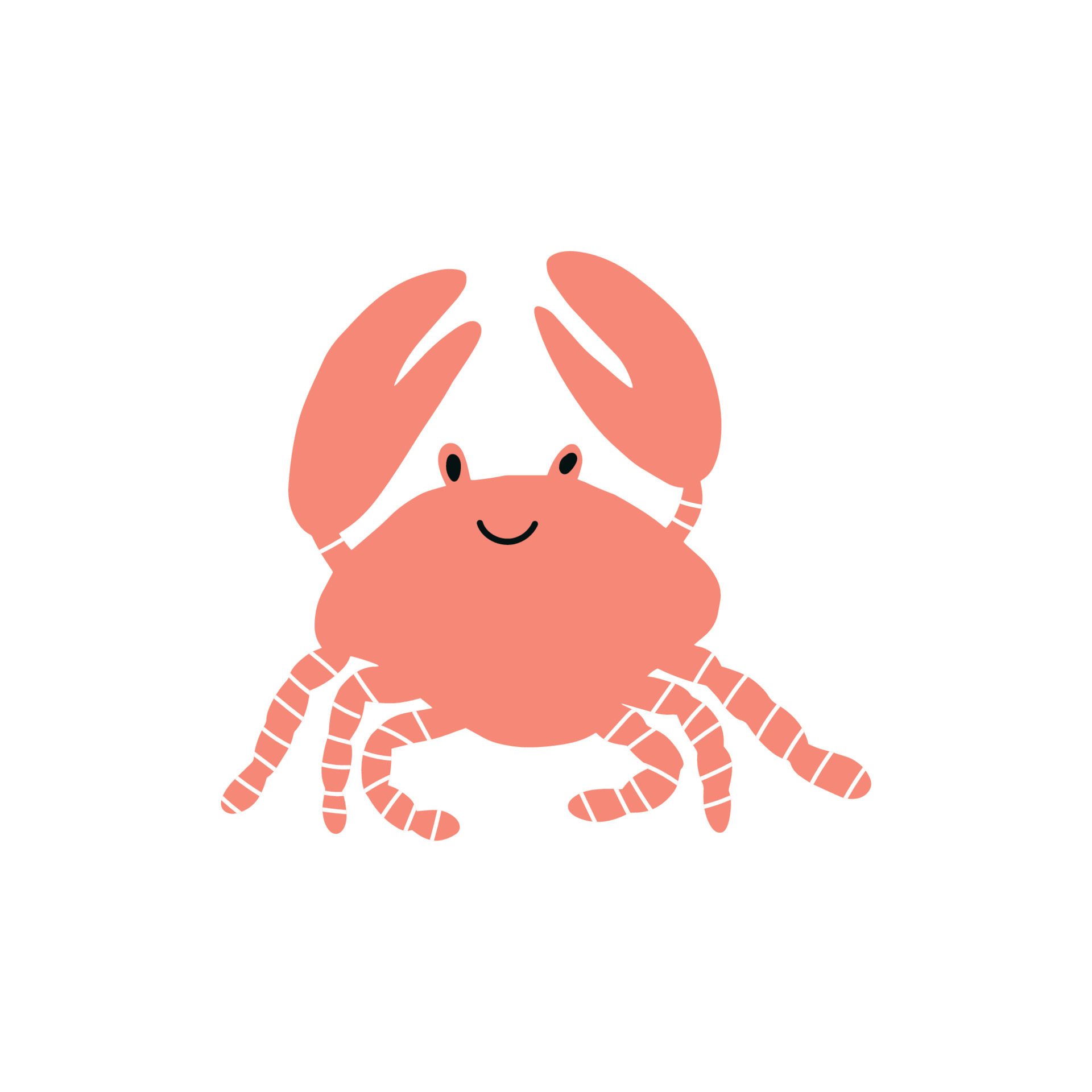 crab underwater drawing