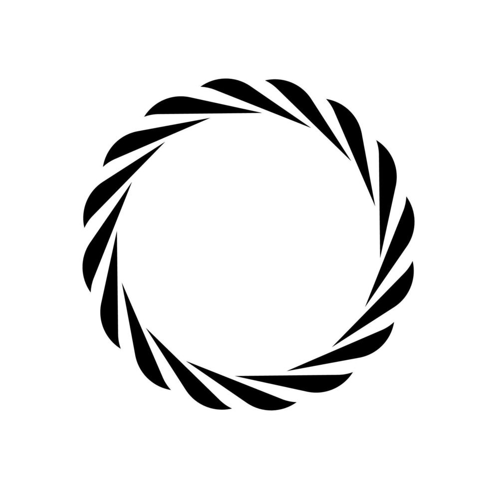 Rope round vector illustration icon. Round loop.