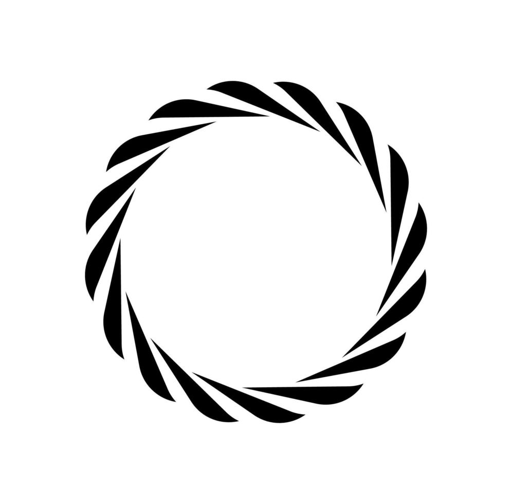 Rope round vector illustration icon. Round loop.