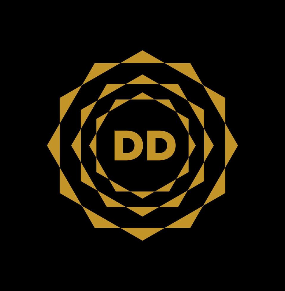 DD company name initial letters monogram. DD letter icon. vector