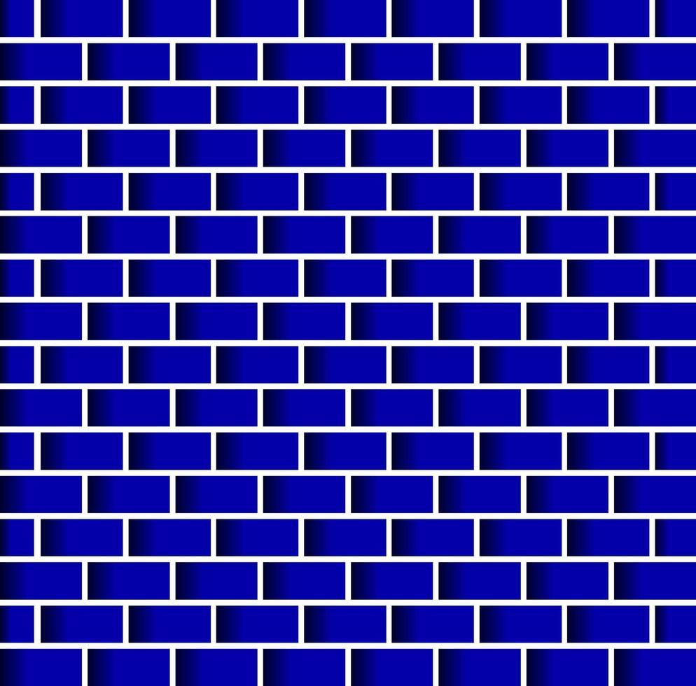 Navy blue Bricks wall vector background.