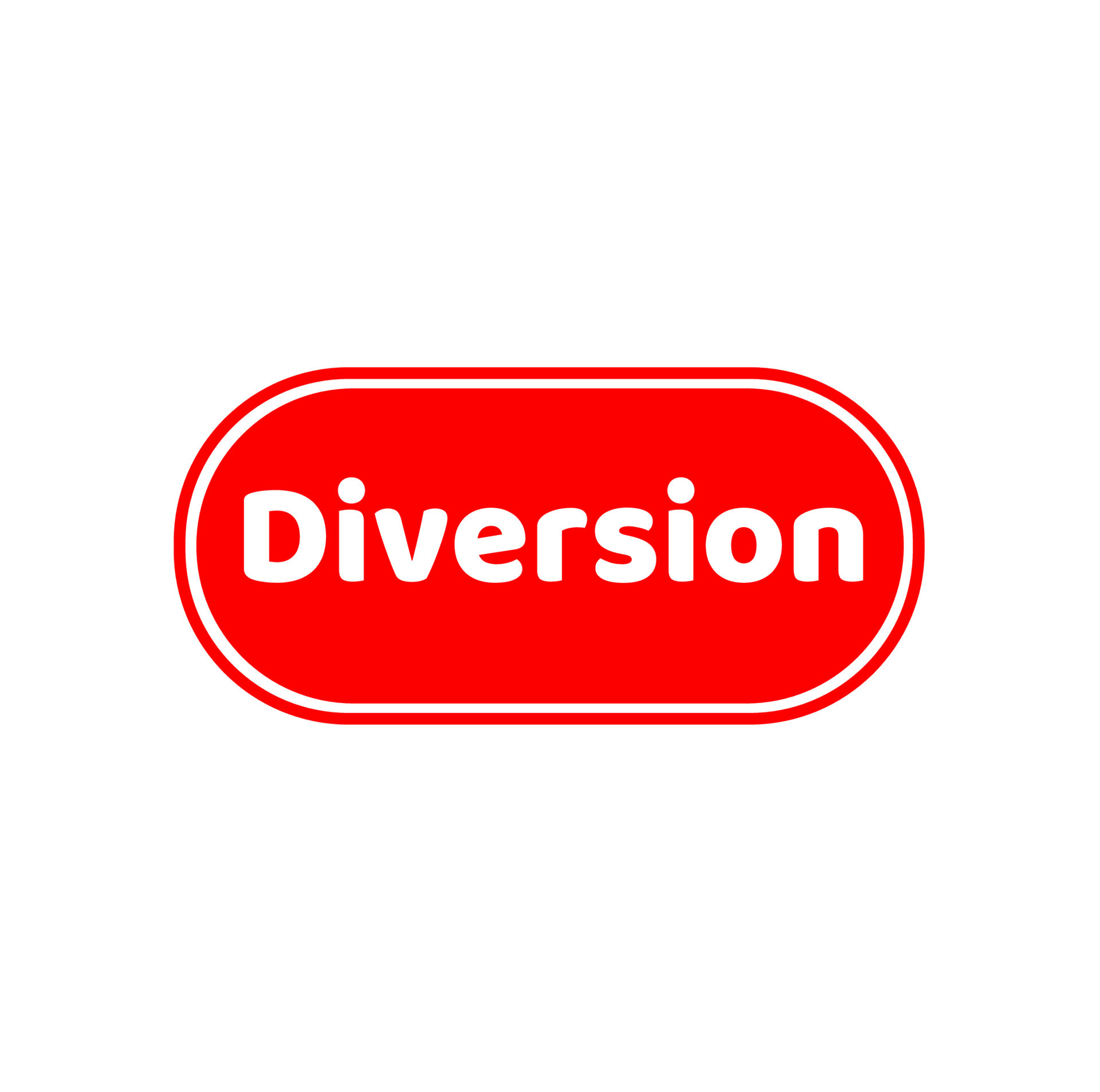 diversion ahead vector red icon. diversion ahead typography icon