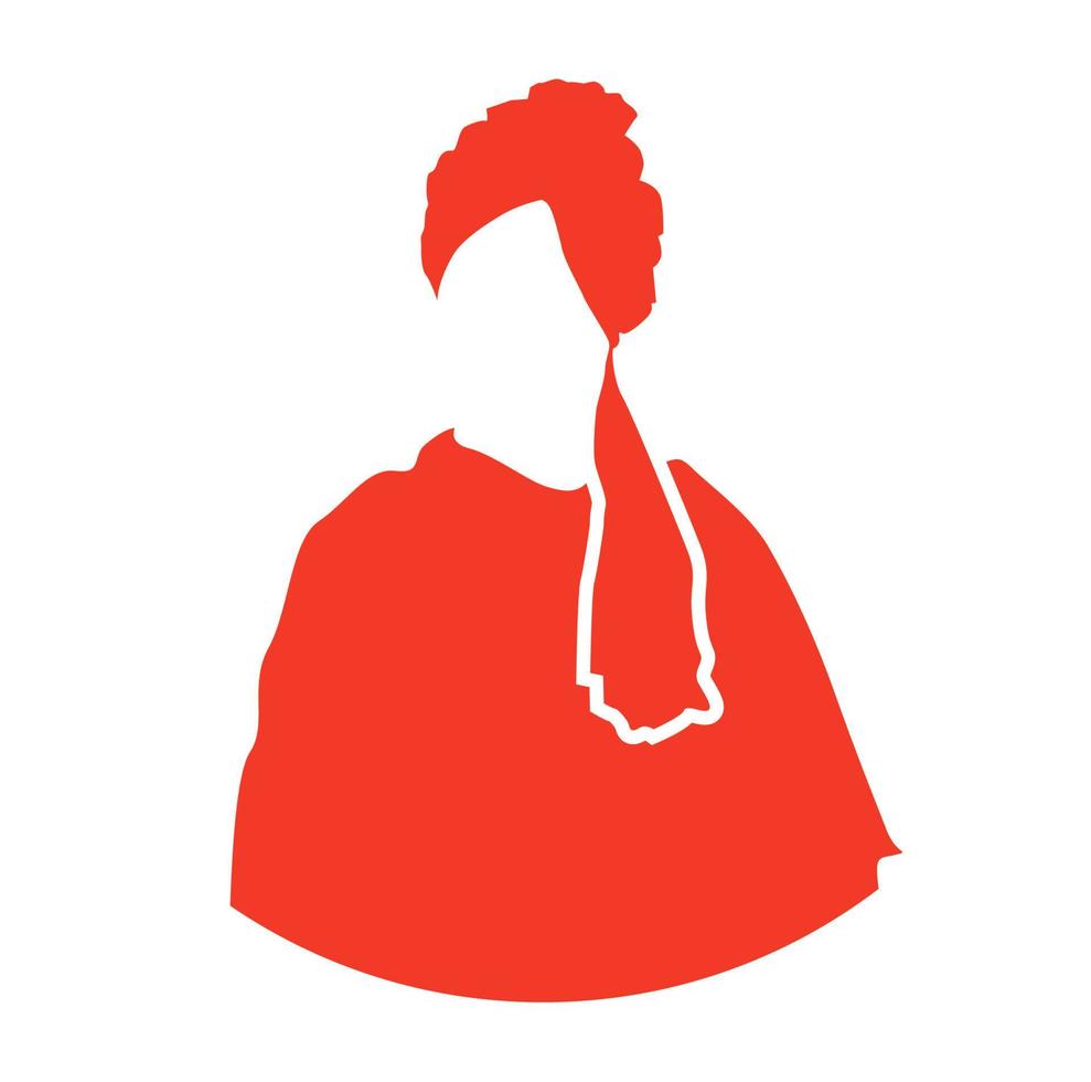 Swami Vivekanand dress icon. Vivekanand cloths symbol. vector