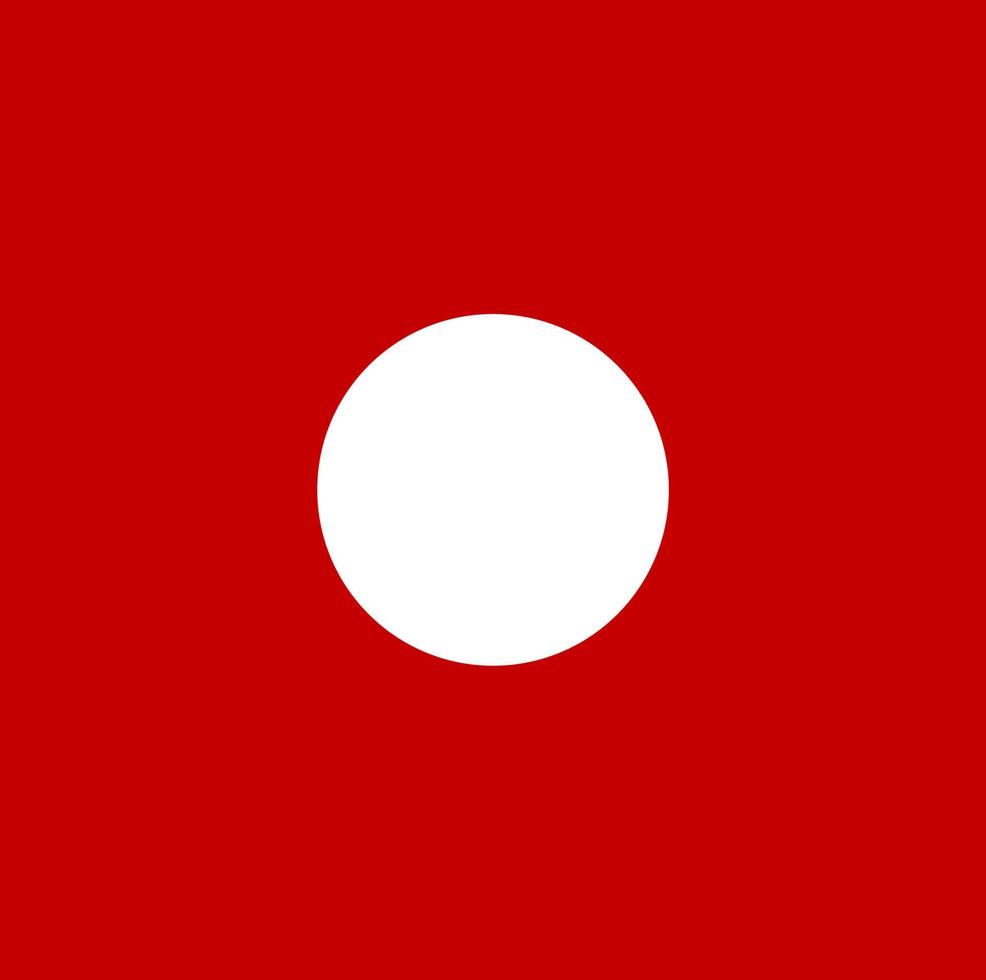 Isolated white dot on red background vector