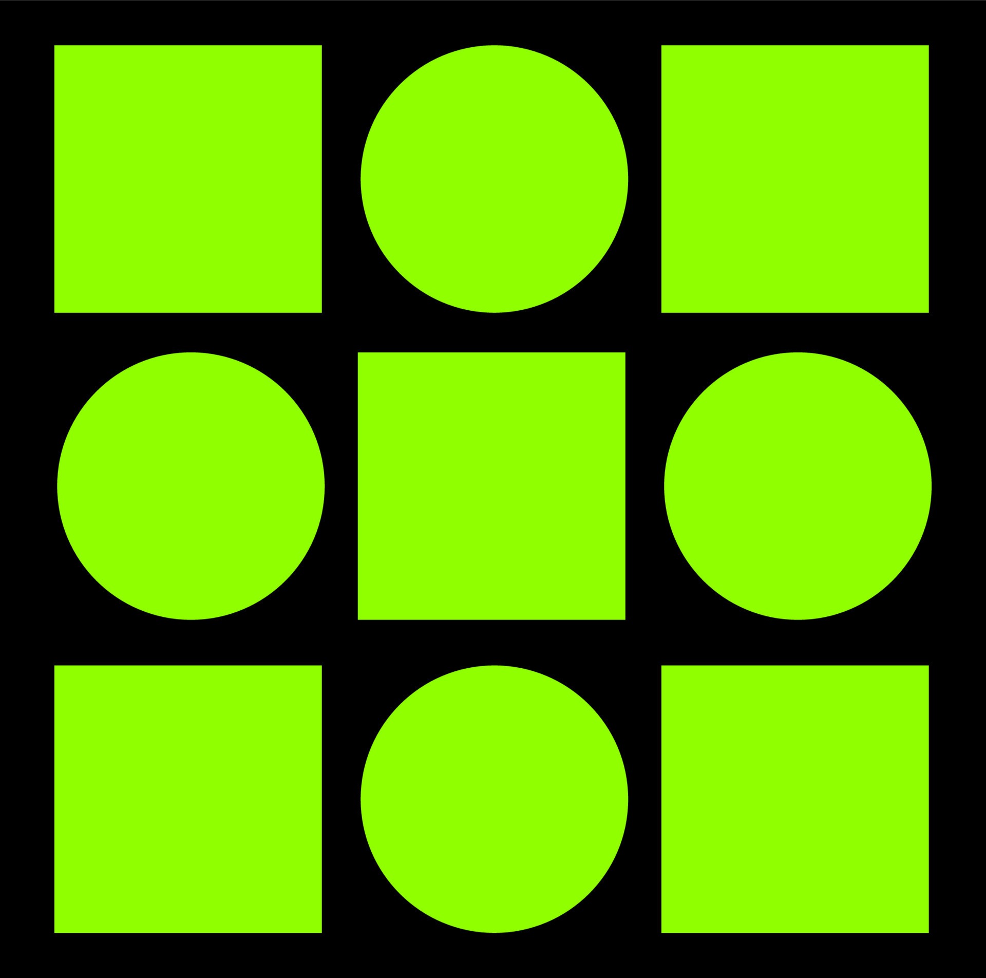 Square and round vector background with Green black color. 20293025