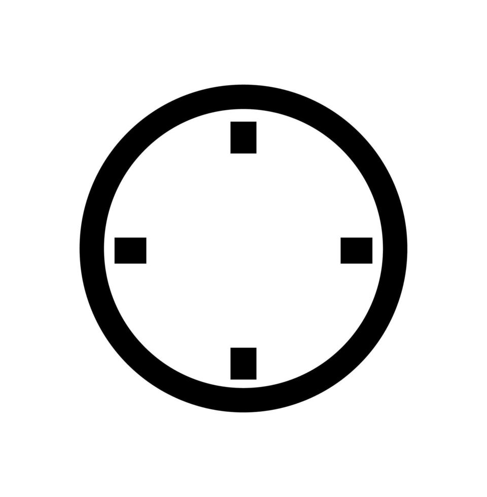 A simple Wall clock vector icon. graphic icon of wall clock.