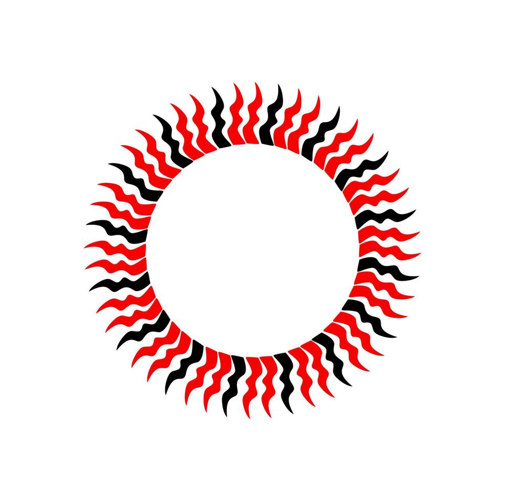 Sun vector icon. Surya symbol.