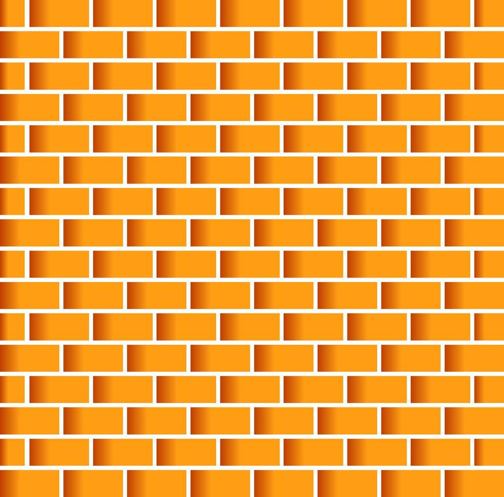 Yellow Bricks wall vector background.