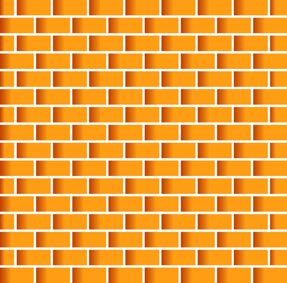 Yellow Bricks wall vector background.