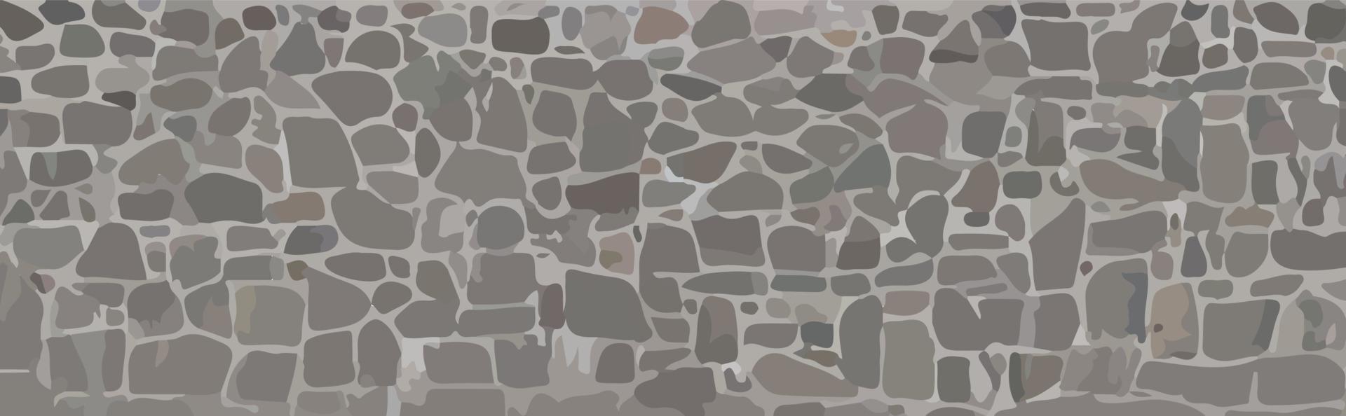 horizon Stones wall vector. Wall stones vector form.
